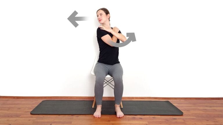 Rotation cervicale avec rotation thoracique controlatérale