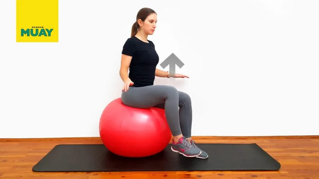 Flexion de hanche sur ballon – stabilité et mobilité